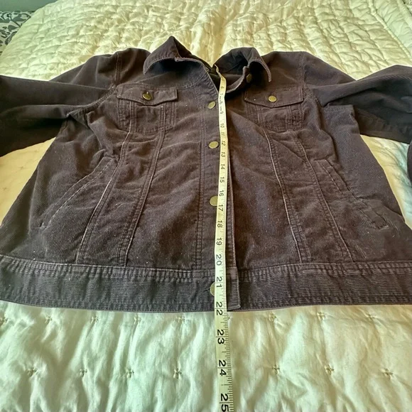Ralph Lauren Corduroy Jean Jacket - Dark Plum - Picture 7 of 7